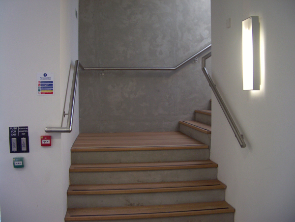 Langley Projects Ltd  Plymouth Main Stairs Stainless Steel   photogtaphy Stainless_Main_Stairs8