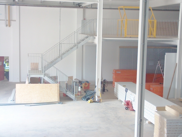 Langley Projects Ltd  Eastgate Mezz Stairs Staircases and Spirals   photogtaphy Staircases_E_Mezz3-640x480