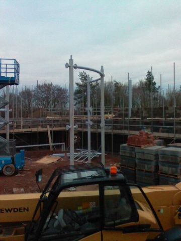 Langley Projects Ltd  Heathfield School Structural Steelwork   photogtaphy Structural_Heathfield11-640x480