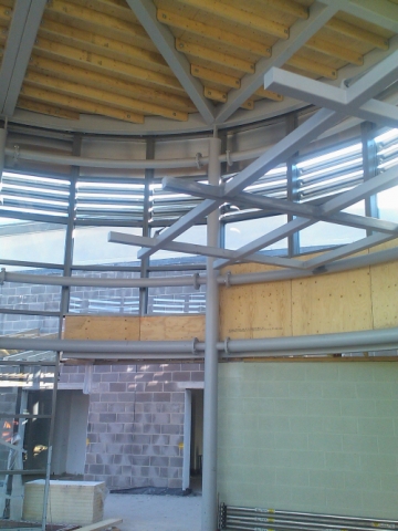 Langley Projects Ltd  Heathfield School Structural Steelwork   photogtaphy Structural_Heathfield3-640x480